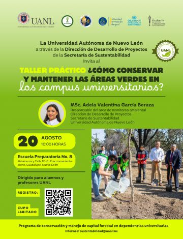 La Universidad Autónoma de Nuevo León a través de la Dirección de Desarrollo de Proyectos de la Secretaría de Sustentabilidad invita al(2)